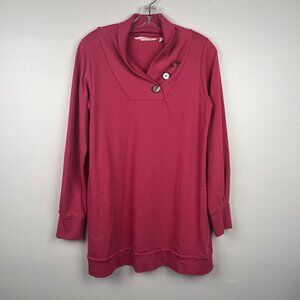 Soft Surroundings Women's Dusty Rose Winifred Pullover Tunic Size Small